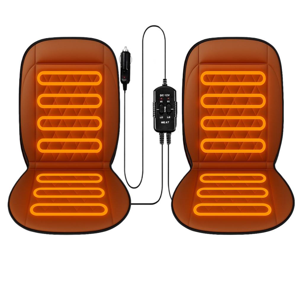 Зимняя греющая подушка на автомобильное сиденье Автомобильный нагревательный коврик 12 В Чехол на сиденье водителя автомобиля с подогревом