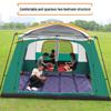 Outdoor Multi-Room Tent for 4 to 10 People - Rainproof, Thickened, and Portable