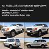 Для Toyota Land Cruiser LC80/FJ80 1990-1997 2007 Заднее окно Крыша Солнцезащитный козырек от дождя Вентиляционный козырек Спойлер Крыло Детали из нержавеющей стали