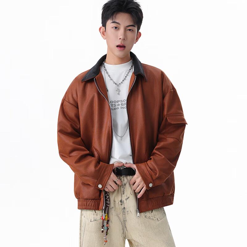 ТОМ АДАМ Мужская куртка-пилот в американском повседневном стиле с лацканами