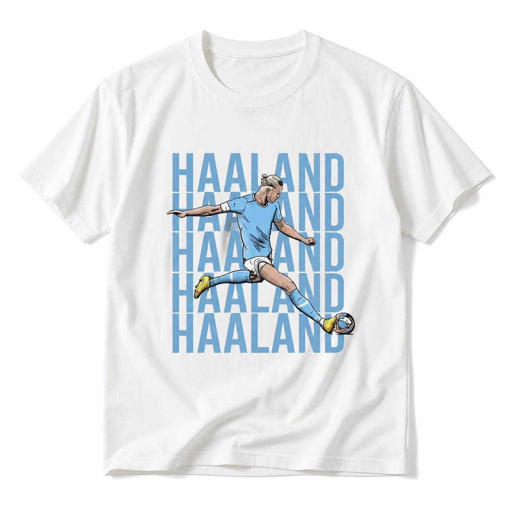 Haalands City Illustration Unisex T Shirt Cotton Clothing Fun Short Sleeve Tee Gift TShirts