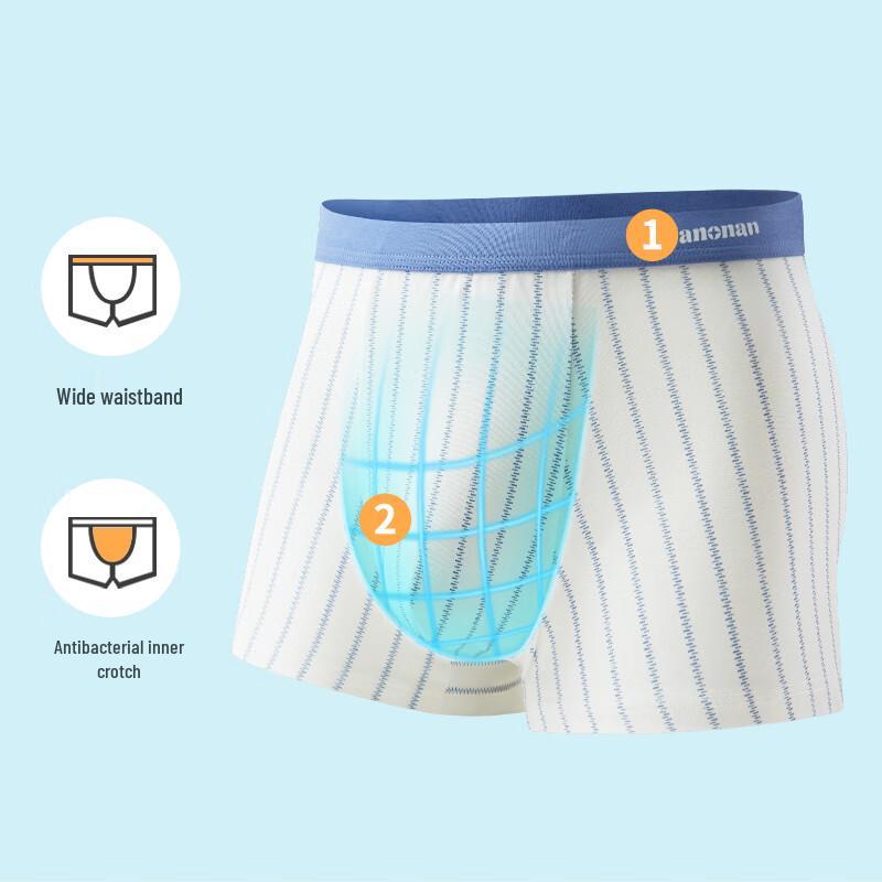 Hengyuanxiang Boys' Cotton Antibacterial Boxer Briefs