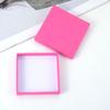 Прямая поставка с фабрики 7 см Розовая квадратная шкатулка для украшений Гарантия качества Модная простая коробка для хранения Оптом