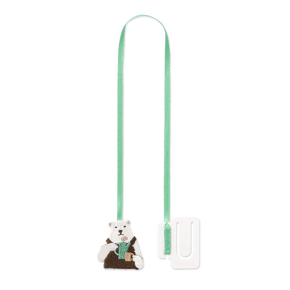 Midori Polar Bear 62328006 Bookmark, Embroidered, Pattern,
