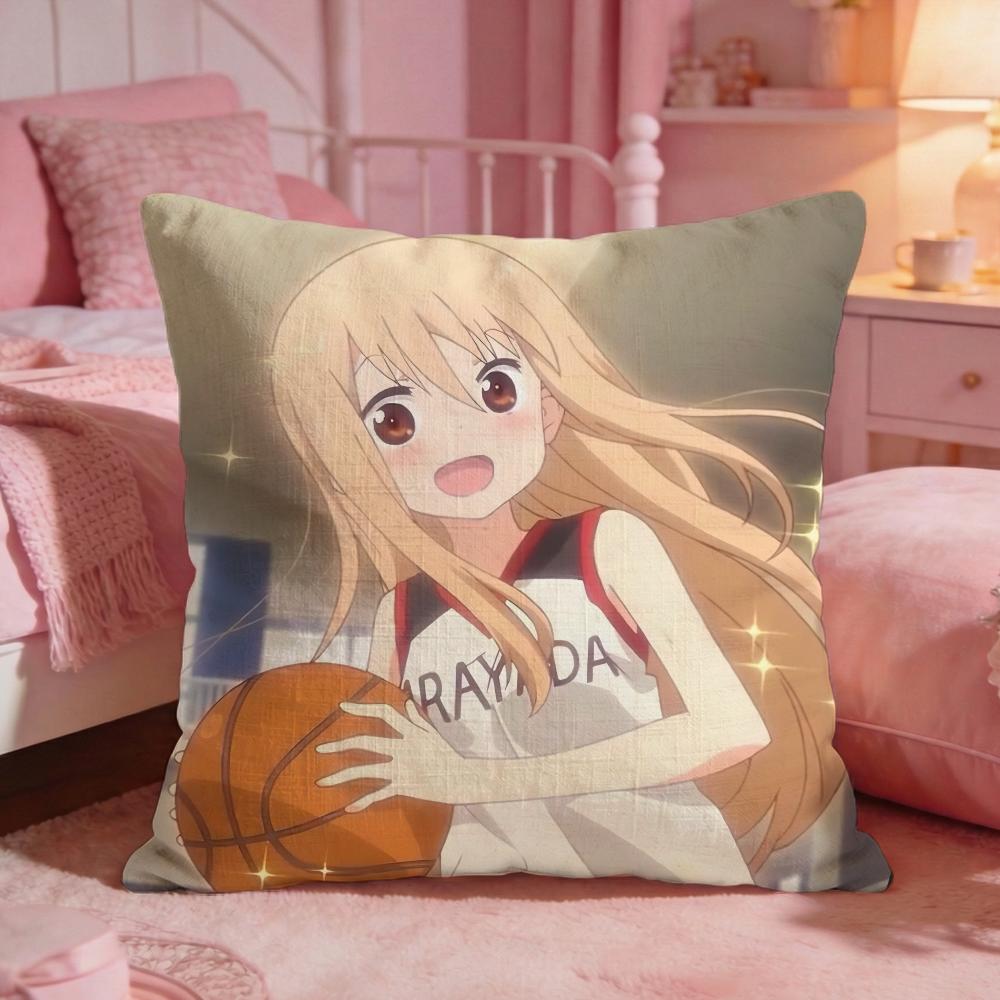 HHimouto UmaruchanS Cushion Cover Premium Comfort Reversible Pillow Cove Two In One Design For Any Room Car Interior