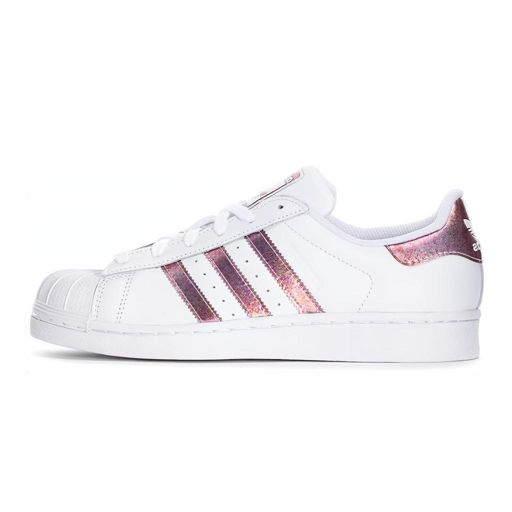 Adidas Superstar J White Clear Orange Lenticular Kids Sneakers Footwear-White DB2960