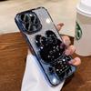 Чехол-кронштейн с зеркалом в виде кролика для iPhone 16 Pro Max 15 14 Plus 13 12 Pro 11 Pro Max XR XS MAX X 7 8 Plus Сейсмозащитный чехол