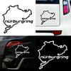 Car Exterior Decor Nurburgring Map Funny Car Truck Vehicle Reflective Decals Sticker Decoration Auto Parts