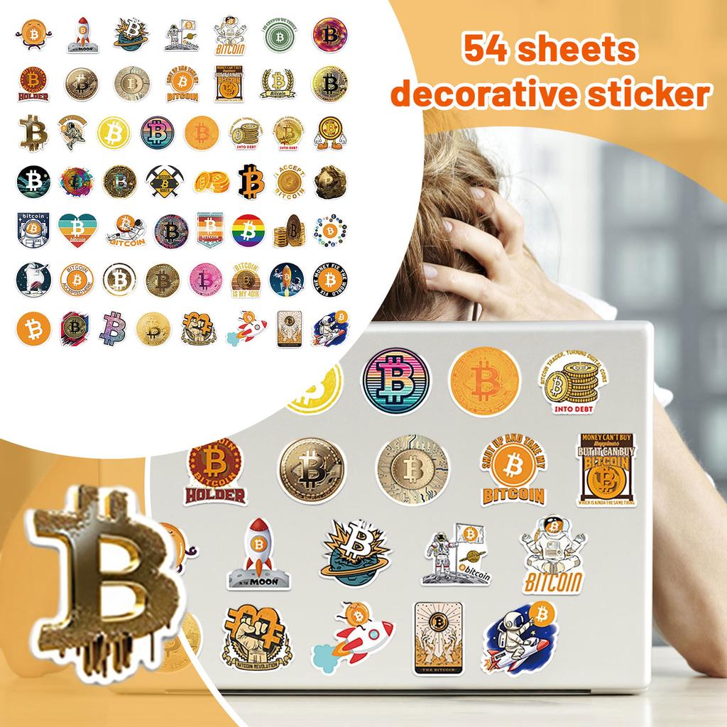 54 Pieces Of Luggage, Car, Refrigerator And Stationery Decorative Stickers