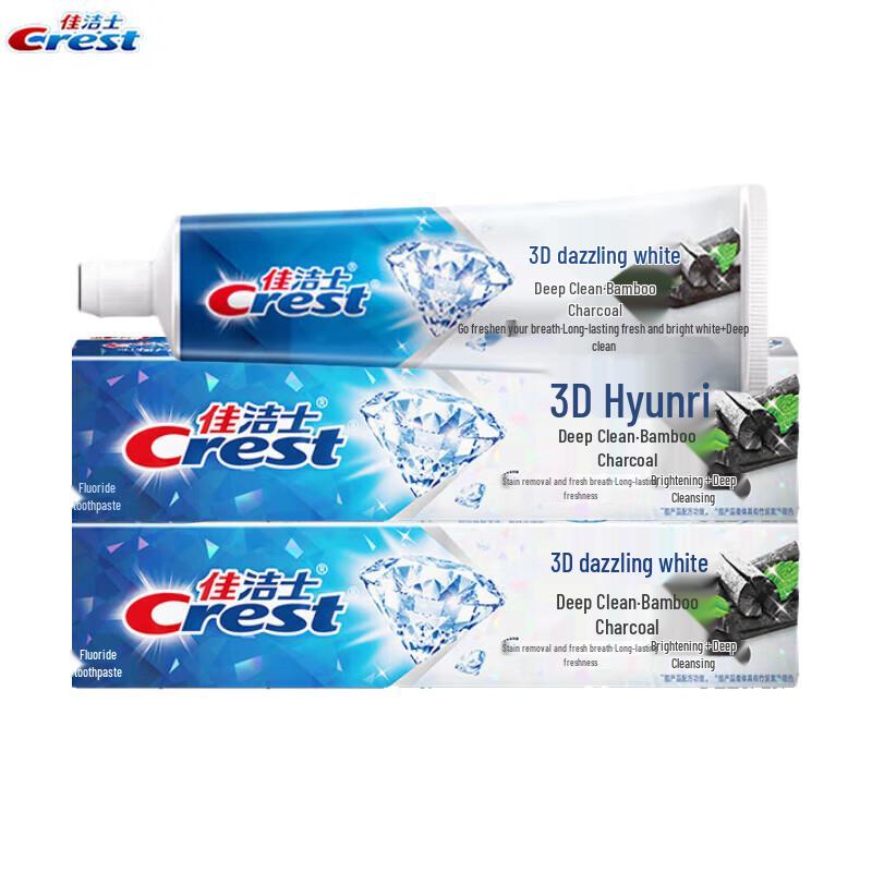Crest 3D Белая Бамбуковая Угольная Зубная Паста