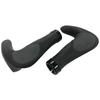 VELO Bicycle Grips Bar Set of 1 and Small [with Ends] (Left Right), Black, (VLG-1185AD3-G2)