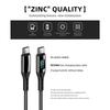 Кабель USB C - USB C с дисплеем для быстрой зарядки PD 100 Вт 5 А, Кабель Type-C - USB-C, Зарядное устройство для телефона, Совместимо или для Macbook Xiaomi Samsung