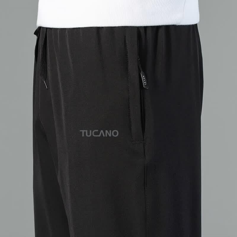 TUCANO Men's Loose Fit Straight-Leg Casual Pants