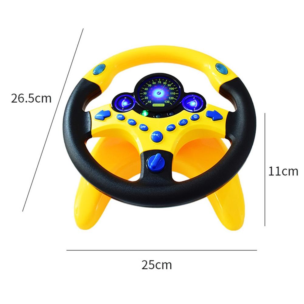 Toy Car Wheel Kids Baby Interactive Toys Children Steering Wheel with Light Sound Simulation Driving Car Toy Education Toy Gift