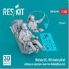 Reskit Rafale Male Pilot Seat Hobby Plastic Model Parts 1/48 C/M w/Ejection (for Boss) RSKF48-0088 (Airplane)