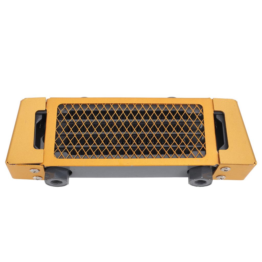 Motorcycle Oil Cooler Aluminium Effective Engine Oil Cooling Radiator for 50cc to 250cc Motorcycle Dirt Bike ATV