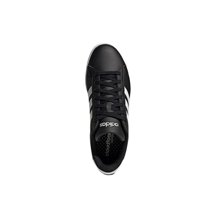 Adidas Grand Court 2.0 'Black White' (Unisex) Core Black / Cloud White / Core Black Skateboard Shoes GW9196