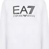 Emporio Armani EA7 Весна-Лето 2022 Свитшот с принтом логотипа, с круглым вырезом, с длинным рукавом, мужской, Белый 3LPM54-PJEQZ-1100