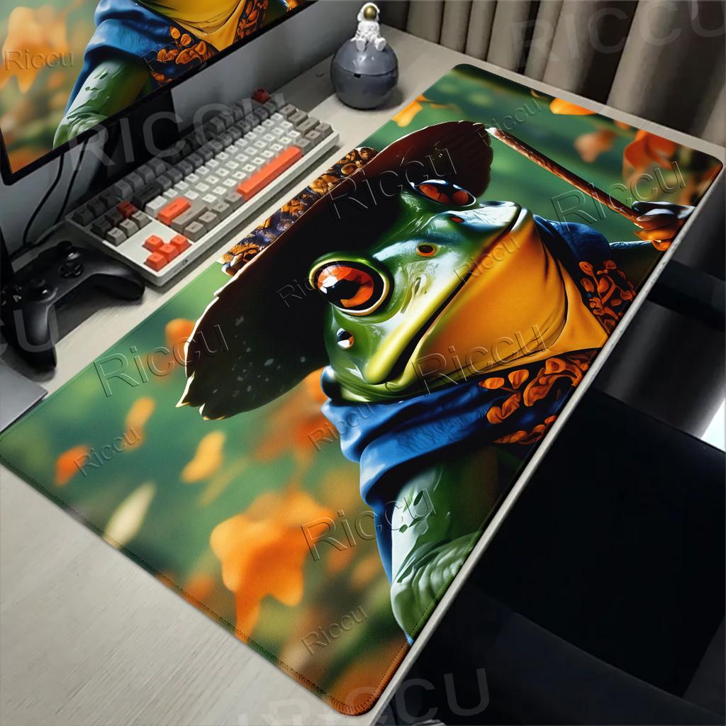 Magic Playmat Gathering Gaming Pads Frog Wizard Pattern Theme Anime Aesthetics Desk Mat Office Accessories Carpet Non-slip Rugs