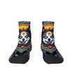 Day of the Dead Spain Pet Skull Print Unisex Breathable Crazy Hip Hop Low-top Socks Suitable for Everyday Wear In All Seasons