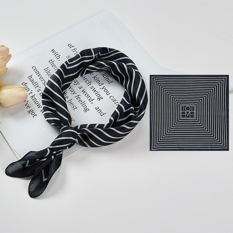 Маленький квадратный шарф, женский весенний новый шелковый атласный шелковый шарф с принтом, шаль на шею, подарок, мода