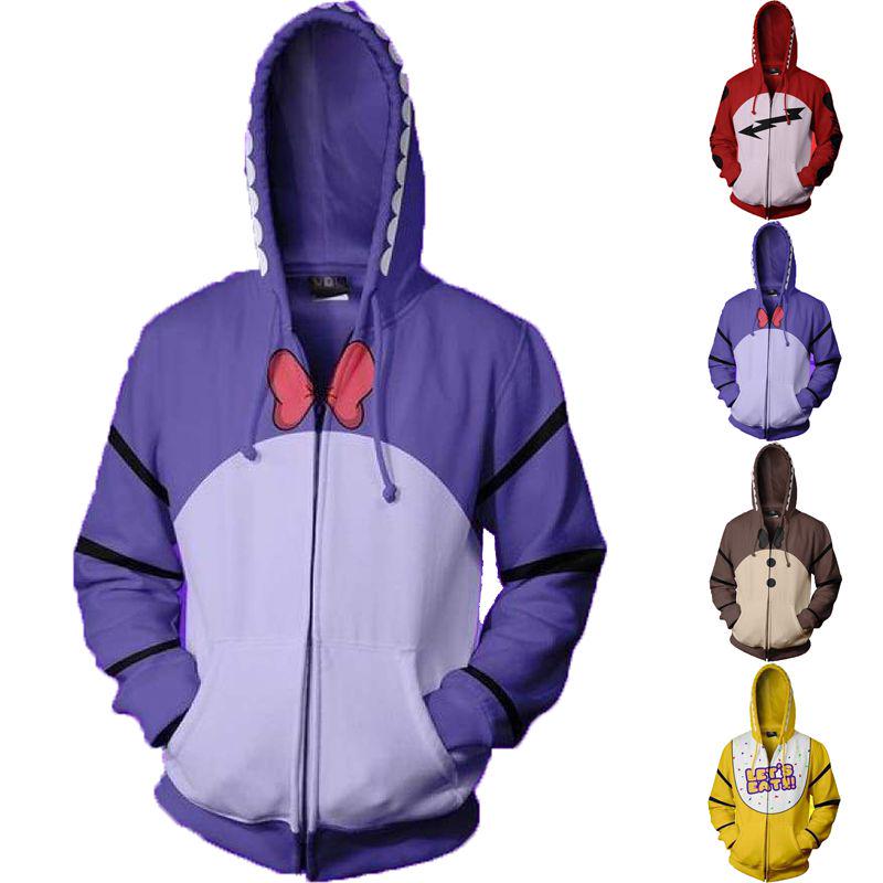 Премиальное худи для косплея Five Nights At Freddy's Fnaf с ярким узором