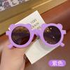 Милые ушки медвежонка Круглые солнцезащитные очки Детские Защита UV400 Мультяшные детские солнечные очки Мальчики Девочки Летние уличные очки Очки