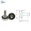 1pcs OD 26mm Screw Roller Bearings With Stainelss Steel M8 Thread JS600026-8C2L25M8 Door  Window Metal Guide Wheel