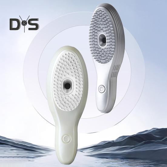 Электрическая щетка для укладки волос, вакуумный очиститель перхоти и расческа для придания объема с массажем кожи головы, быстрая зарядка Type-C, портативный инструмент для ухода за волосами