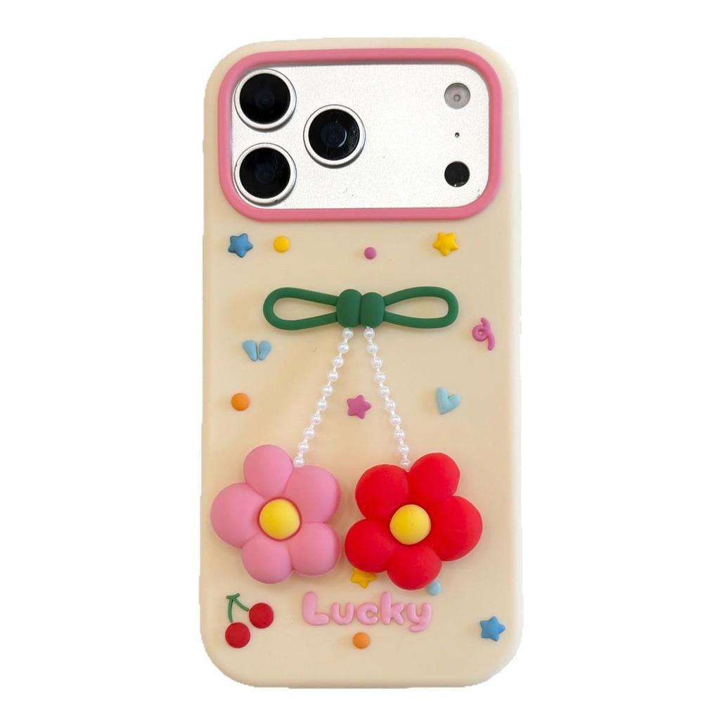 3D Подвеска-цветок Противоударный чехол для телефона для iPhone 17/16/15/14/13/12/ProMax