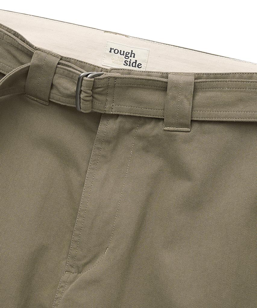 Leopeusaideu Belted Flight Pants Khaki Beige