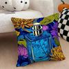 Luxury perfume illustration Cushion Cover Natural Linen Double Sided Print  Throw Pillow Case for Sofa Couch Home Decor