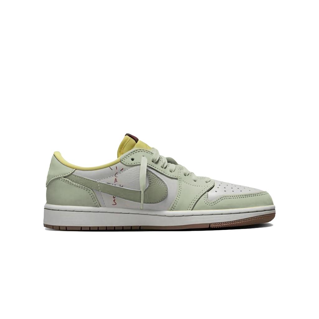 Travis Scott x Jordan Air Jordan 1 Нескользящие износостойкие Нескользящие износостойкие Низкие DZ4137-700(Команда861-)