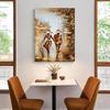 Abstract Wonderful Romantic Couple Painting On Canvas Wall Art HD Pictures Lovers Posters and Prints Warm Home Living Room Decor