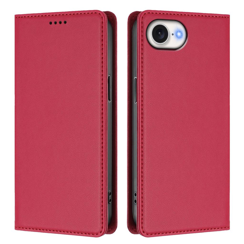For iPhone SE (1st generation)/iPhone SE (2020)/iPhone SE (2022)/iPhone 16e Leather Wallet Case Magnetic Closure RFID Blocking Phone Cover
