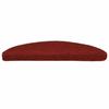 VidaXL Self-adhesive Stair Treads 15 Pieces 56 X 17 X 3 Cm Burgundy Red Semicircular 132694