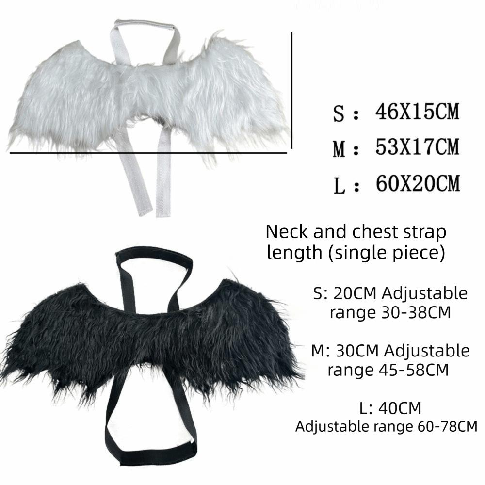 Adjustable Straps Dog Wing Clothing Back Worn PET Wings Premium Dog Costume Wings Christmas