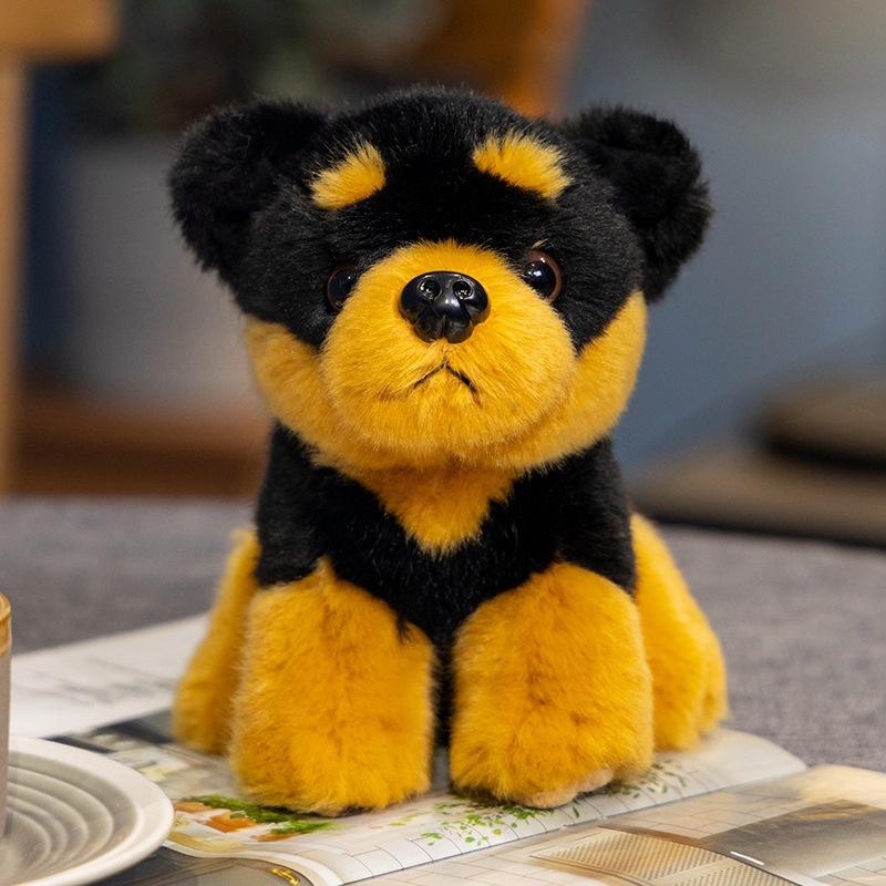 Милая имитация щенка собаки Сиба-ину Шнауцера кукла плюшевая игрушка Ротвейлер кукла дети успокаивающая тряпичная кукла