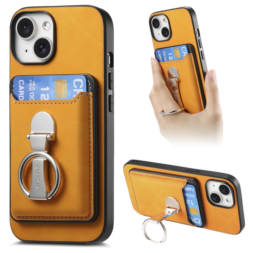 Съемный кошелек Магнитный кожаный чехол для iPhone 15 Pro Max 16 Plus 14 13 12 11 Xs Max XR 7 8 SE 2022 Подставка Кольцо-держатель Крышка
