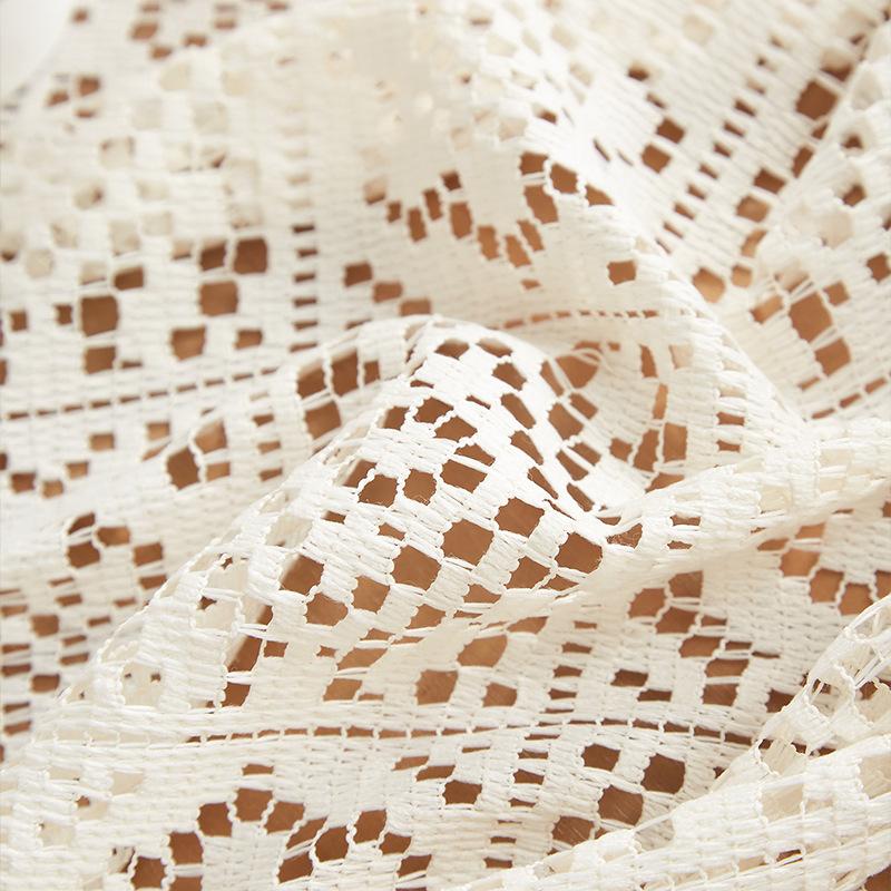 Retro Hollow Crochet Tablecloth Rectangular Round Dining Table Coffee Table Tablecloth Cabinet Cover Towel Household