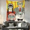 Anime digital family Pattern Home Decor Tapestry, Wall Hanging, Decorative RV Wall Cloth.MGT0918180