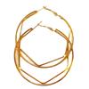 [R8102] - Gold 'Choregraphie' Hoop Earrings Ø 55 Mm 2 Mm