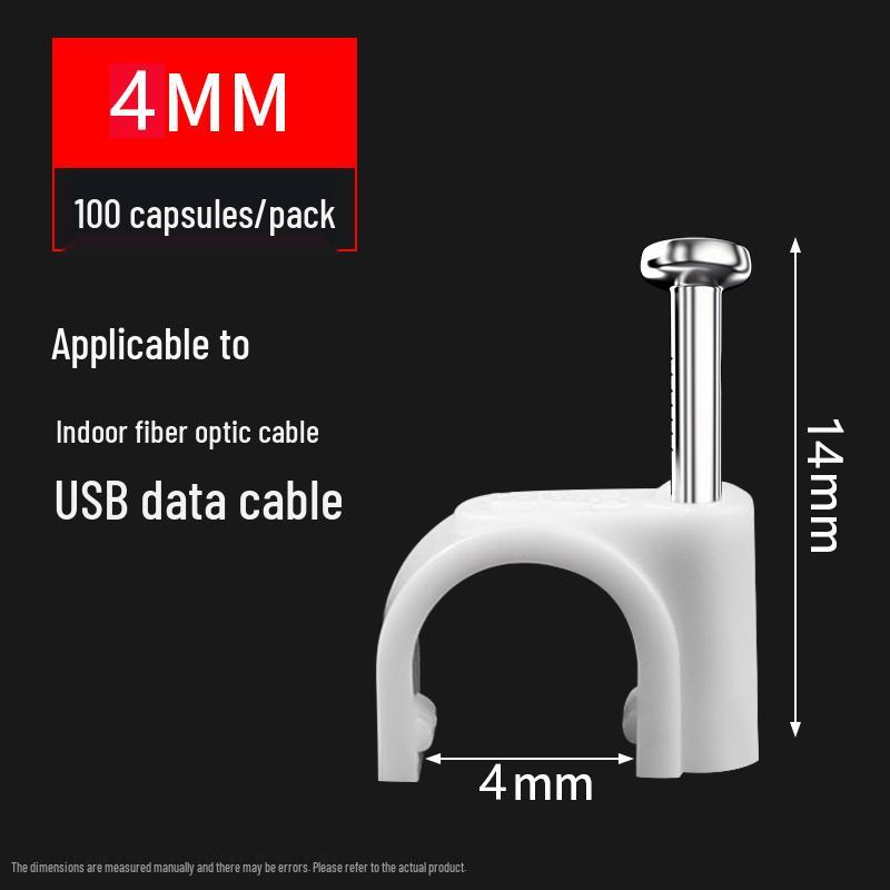 Steel Cable Clips & Wall Nail Clamps for Wire Management