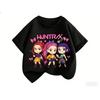 2026 Fun Huntrix Kpop Охотники на демонов Футболка для мальчиков девочек фанатов подарок летняя с круглым вырезом с коротким рукавом модная детская футболка
