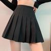 2022 Юбка с высокой талией Womem, однотонная черная плиссированная мини-юбка в консервативном стиле, летняя мода, корейская короткая юбка трапециевидной формы для девочек, милая юбка Y2k