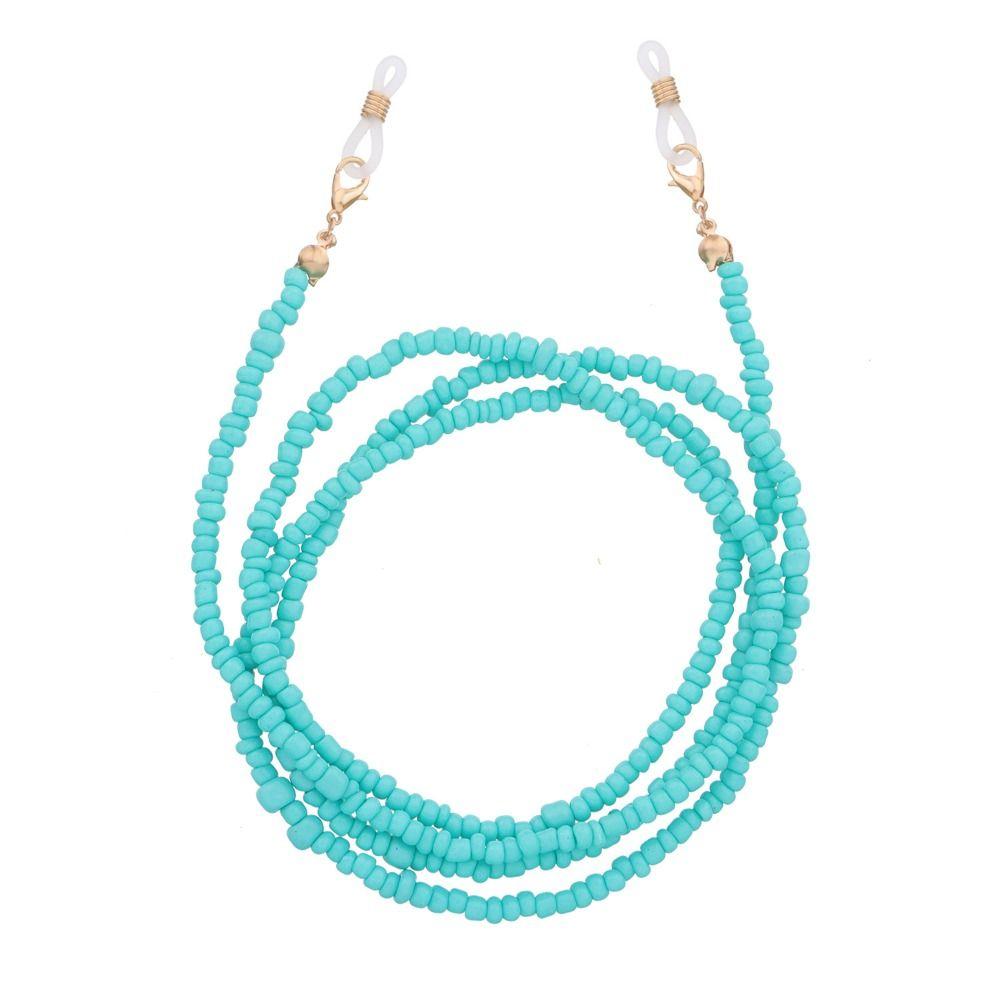 Цепочки для солнцезащитных очков в стиле бохо, металлическая цепочка, шнурок для очков, разноцветные бусины, цепочка для очков для женщин