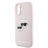 Karl Lagerfeld Klhmp16Mskchpplp Iphone16 Plus 6.7 Różowy/Pink Hardcase Silicone Double Heads Print Magsafe