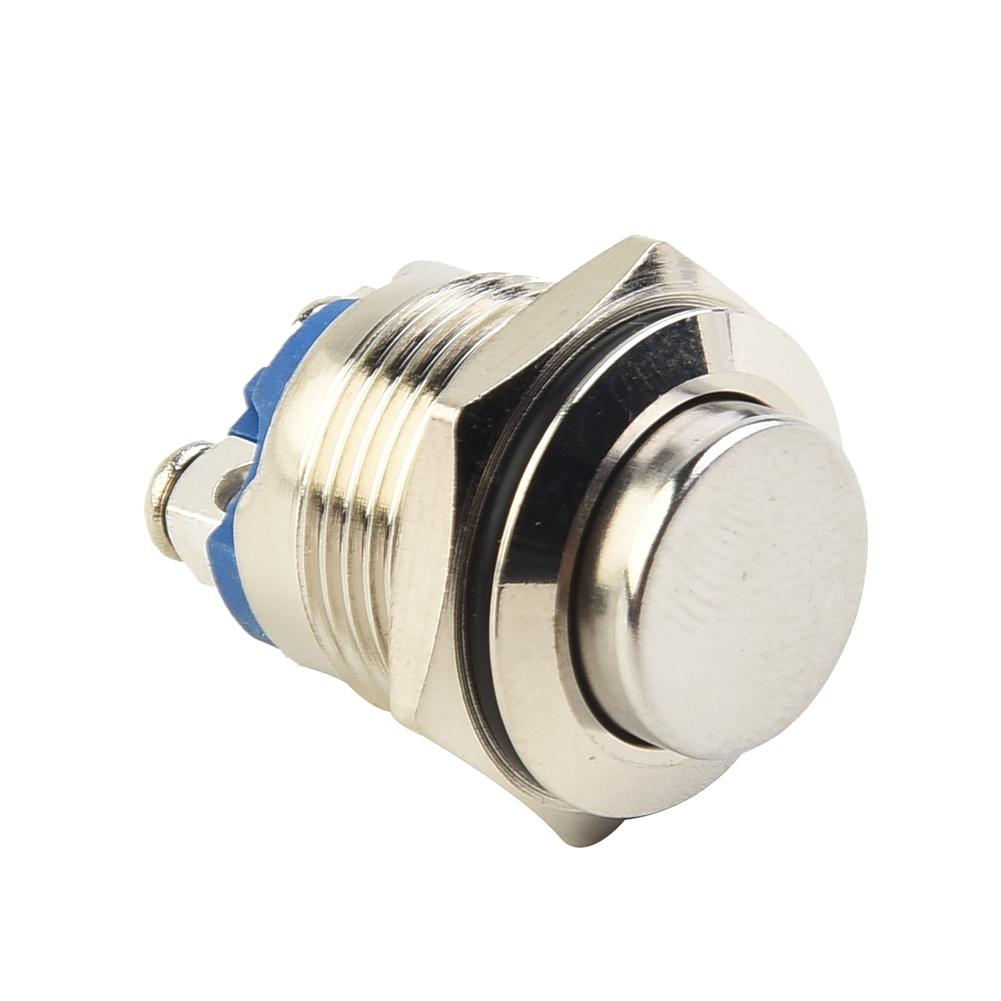 Momentary Push Button Switch Nickel-Plated Brass Screw Terminal Industrial