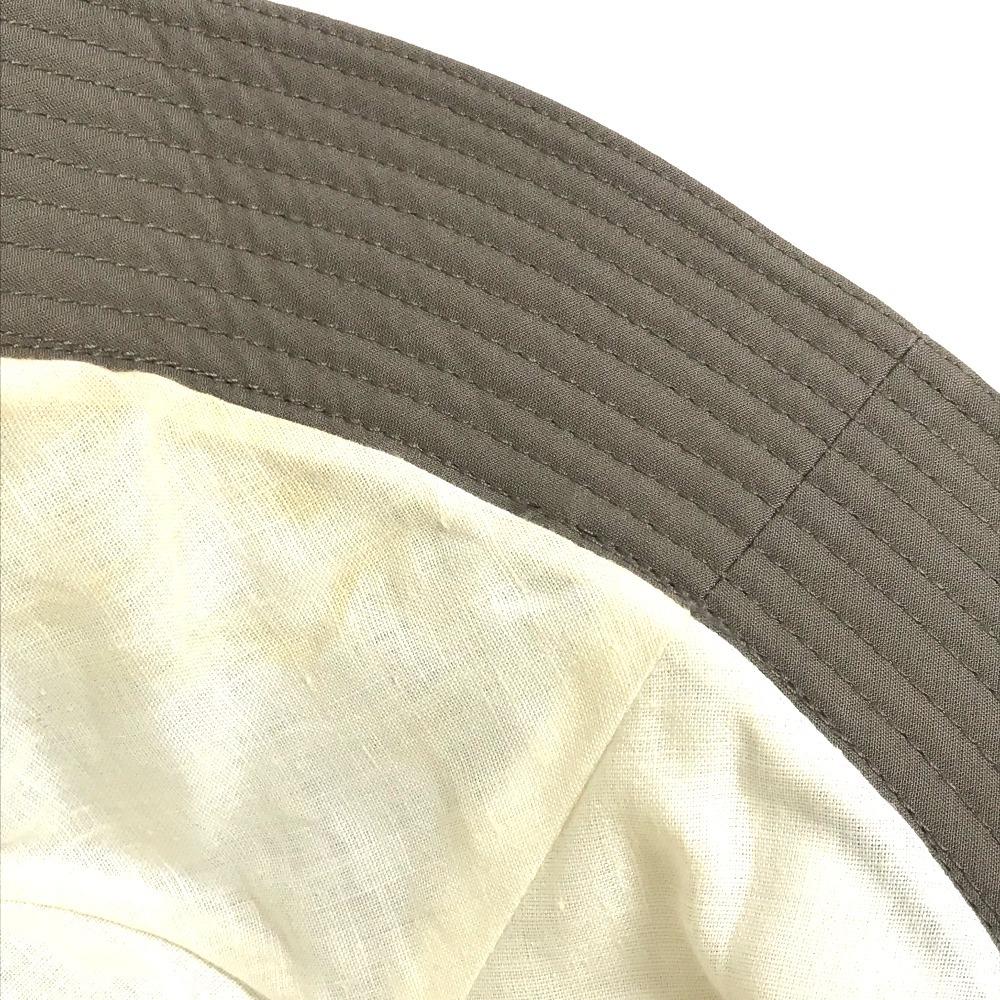 HERMES Zip up hat hat bucket hat bob hat hat cotton khaki