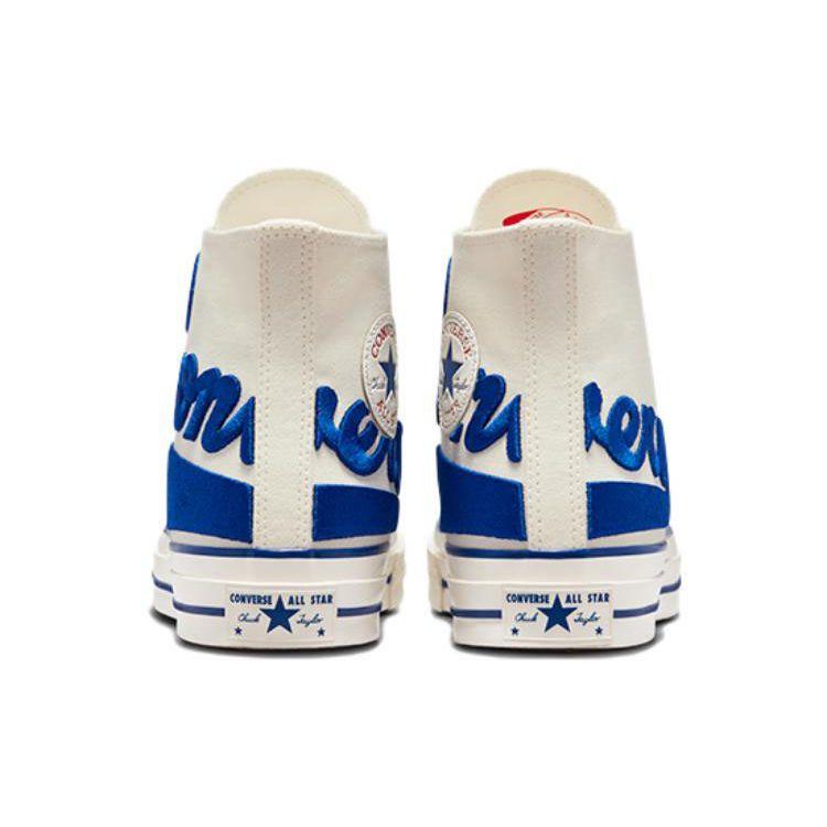 Converse Кеды унисекс Chuck Classic Trend хай-топы из парусины 1970-х годов кремово-синие A04175C